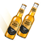 Woozybar Magic Beer, 0% Alcohol, Real Beer Taste & Buzz Feeling Glass Bottle (2 x 330 ml)
