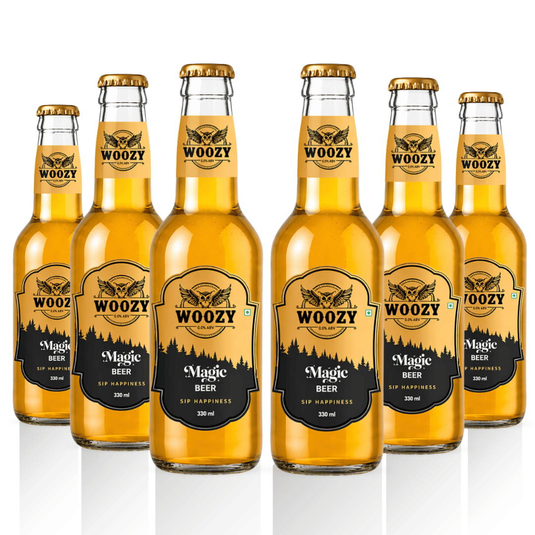 Woozybar Magic Beer – India’s Best Non Alcoholic Beer (Lager Buzz, 0% Alcohol)