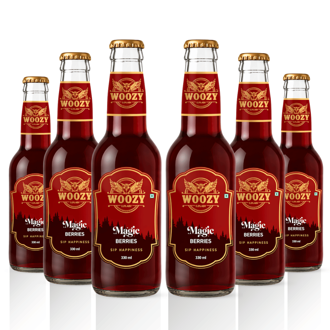 Woozybar Magic Berries – India’s Favorite Non Alcoholic Beer (Berry Lychee Buzz)