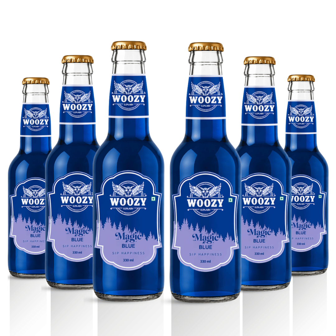 Woozybar Magic Blue – India’s Best Non Alcoholic Beer (Blueberry Vanilla Buzz)