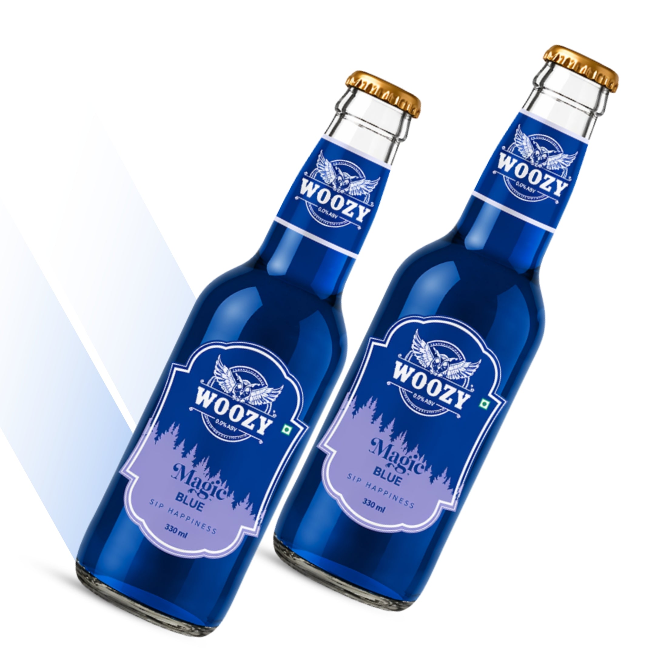 Magic Blue – Non-Alcoholic Blueberry Vanilla (2-Pack) Glass Bottle (2 x 330 ml)