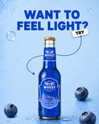 Magic Blue – Non-Alcoholic Blueberry Vanilla (2-Pack) Glass Bottle (2 x 330 ml)
