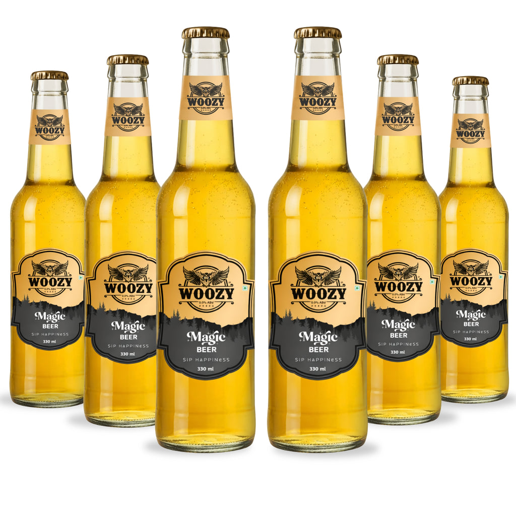 Woozybar Magic Beer – India’s Best Non Alcoholic Beer (Lager Buzz, 0% Alcohol)