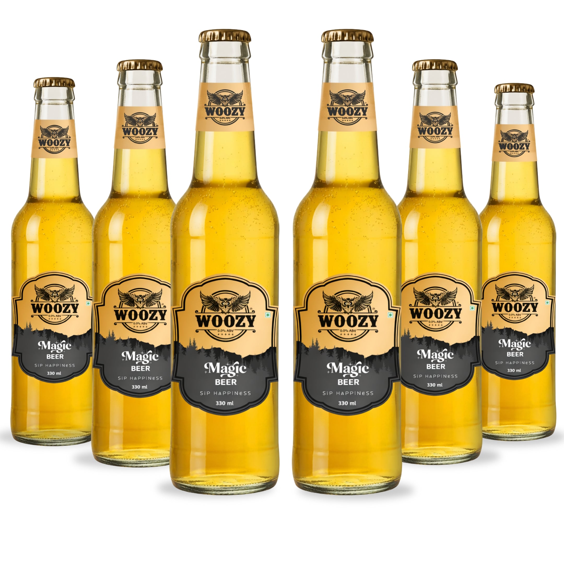 Woozybar Magic Beer – India’s Best Non Alcoholic Beer (Lager Buzz, 0% Alcohol)