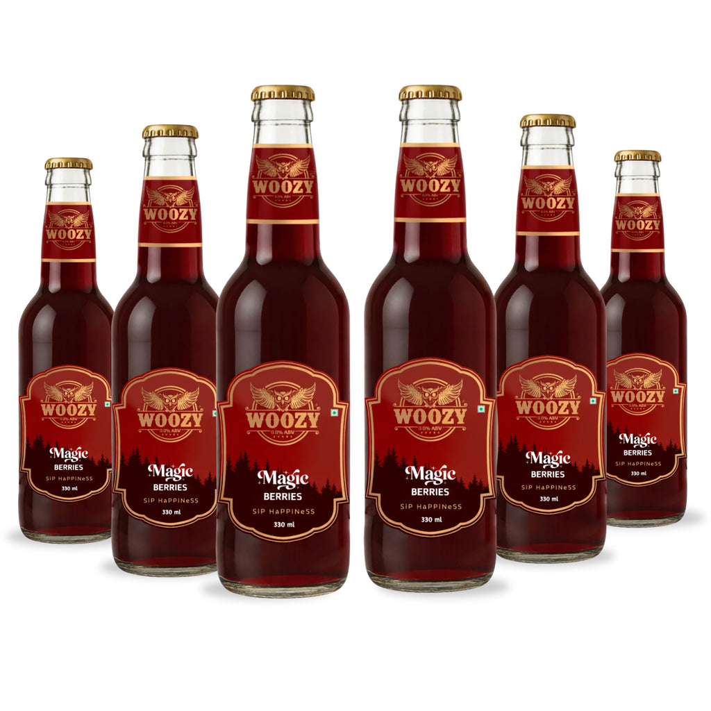 Woozybar Magic Berries – India’s Favorite Non Alcoholic Beer (Berry Lychee Buzz)