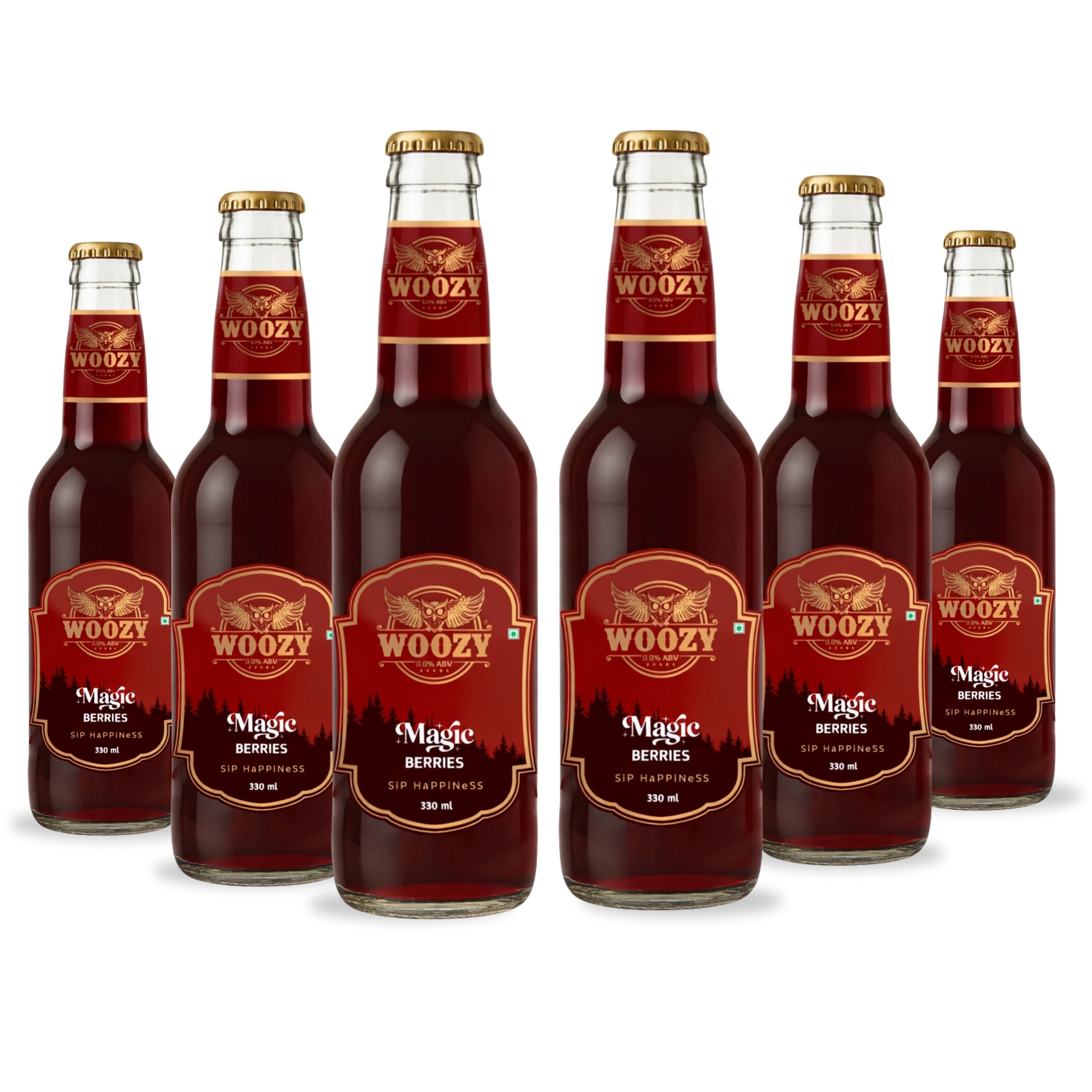 Woozybar Magic Berries – India’s Favorite Non Alcoholic Beer (Berry Lychee Buzz)