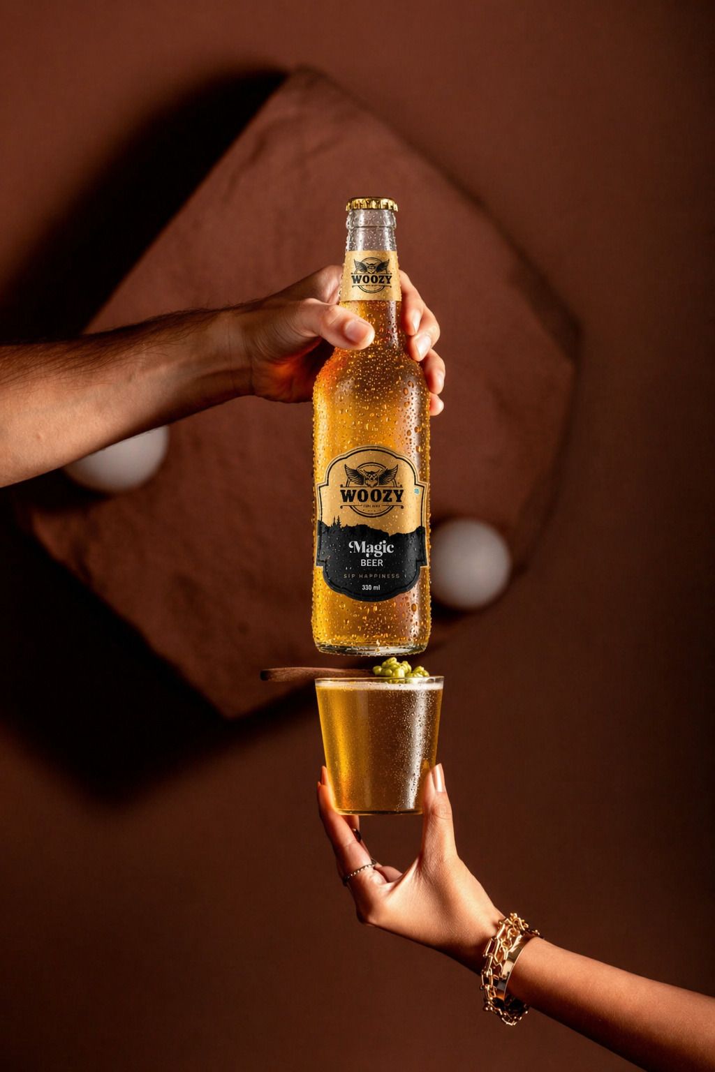 Woozybar Magic Beer – India’s Best Non Alcoholic Beer (Lager Buzz, 0% Alcohol)