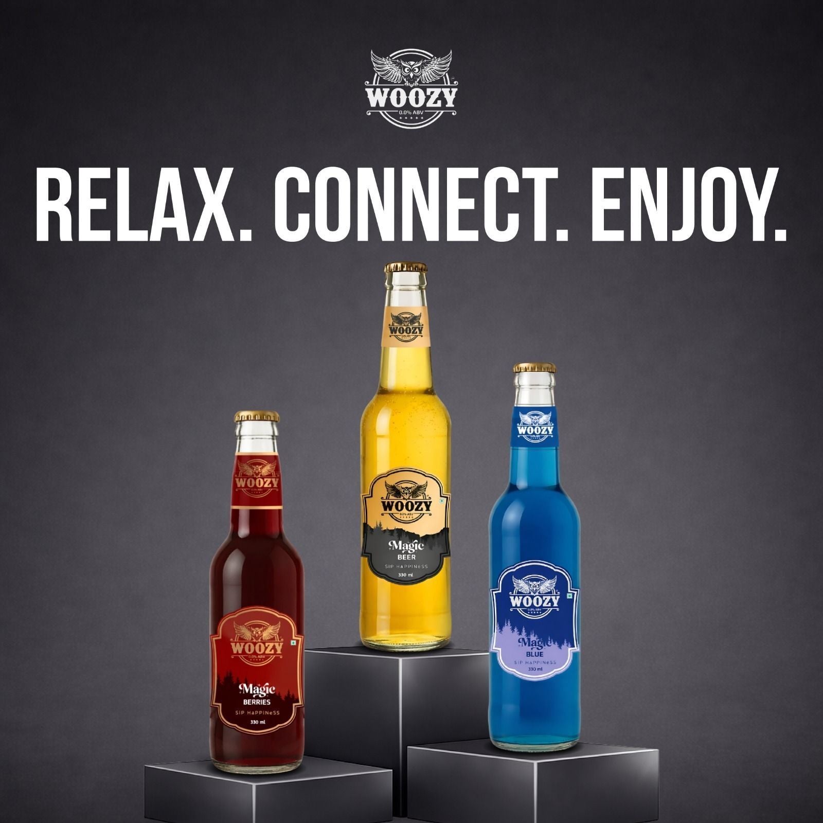 Woozybar Magic Beer – India’s Best Non Alcoholic Beer (Lager Buzz, 0% Alcohol)