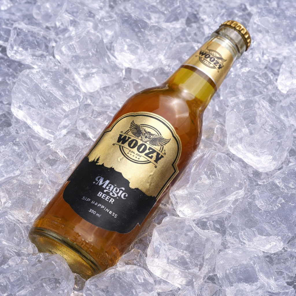 Woozybar Magic Beer – India’s Best Non Alcoholic Beer (Lager Buzz, 0% Alcohol)