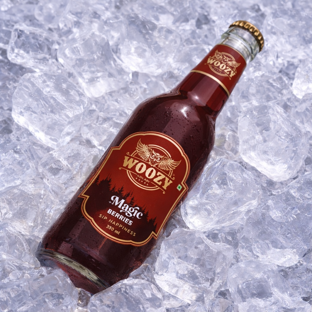 Woozybar Magic Berries – India’s Favorite Non Alcoholic Beer (Berry Lychee Buzz)