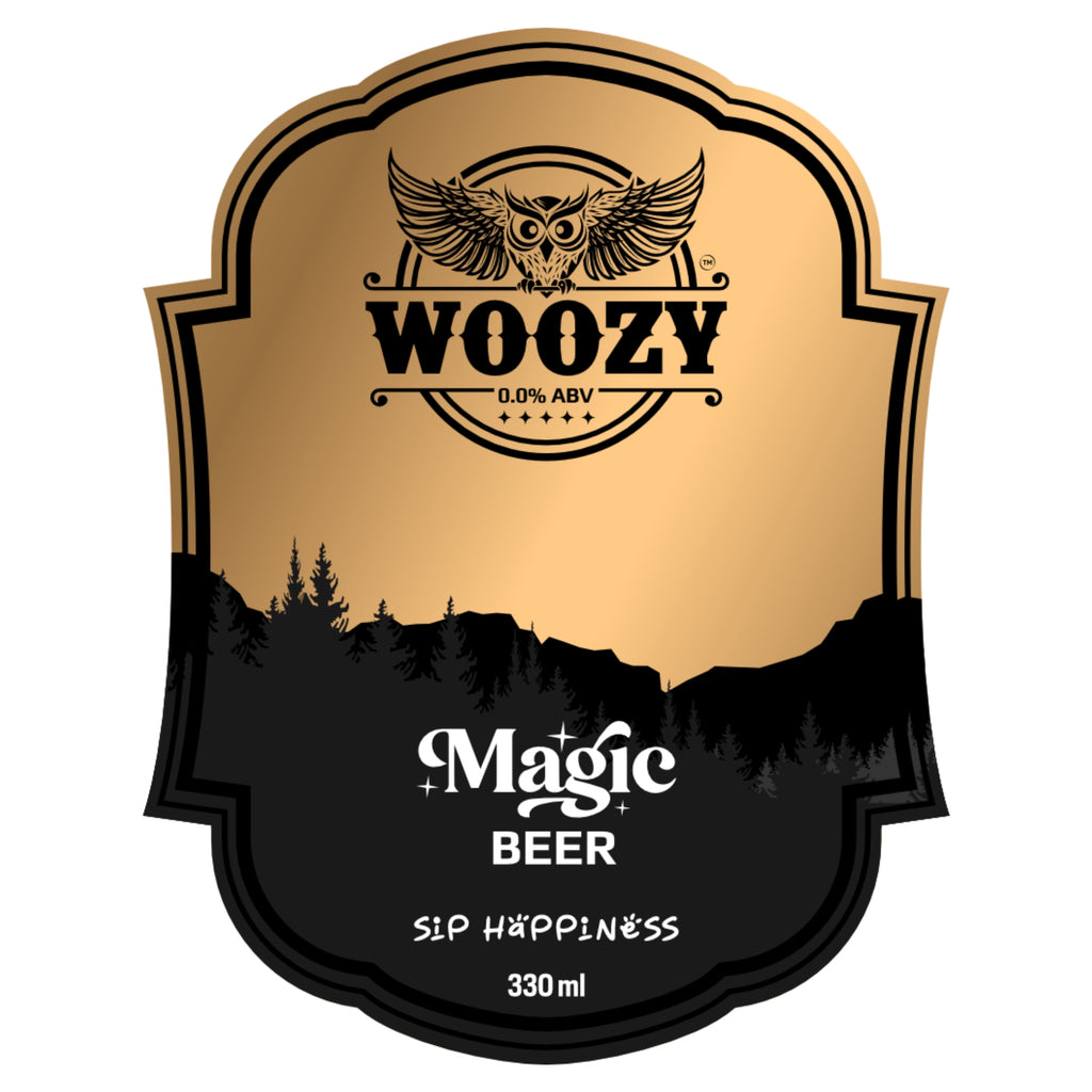 Woozybar Magic Beer – India’s Best Non Alcoholic Beer (Lager Buzz, 0% Alcohol)